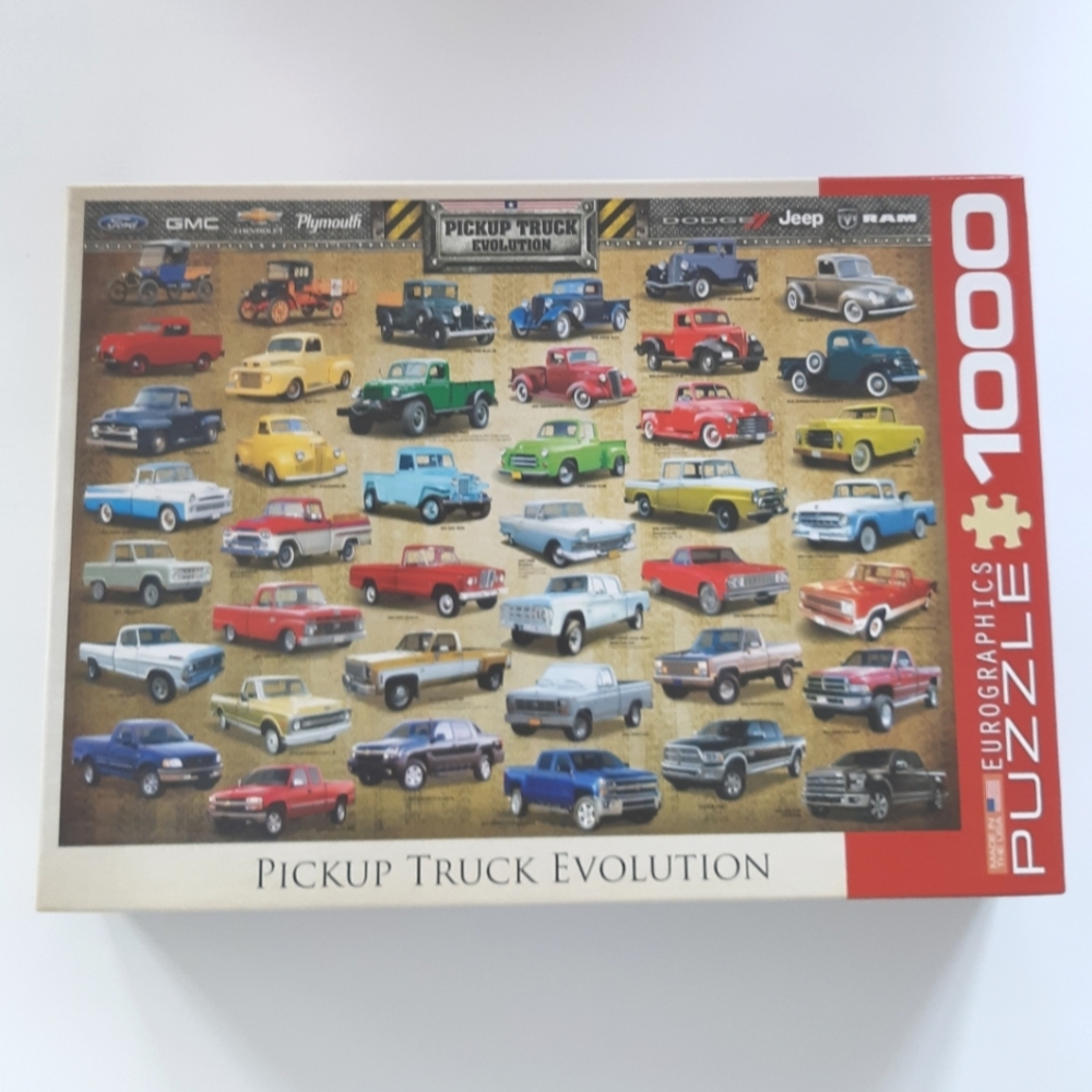 Pickup Truck Evolution 1000-piece puzzle by Eurographics